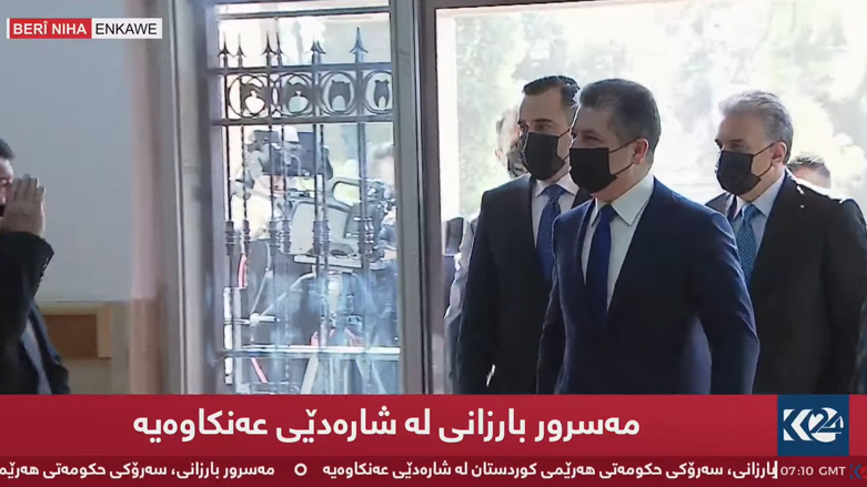 مسرور بارزاني في ناحية عنكاوا